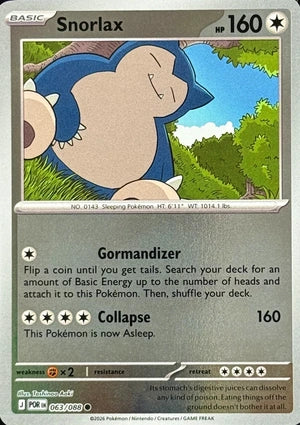 Snorlax 063/088 (ME03: Perfect Order)  - Reverse Holofoil