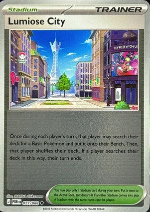 Lumiose City 077/088 (ME03: Perfect Order)  - Reverse Holofoil