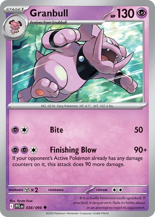 Granbull 038/094 (ME02: Phantasmal Flames) 
