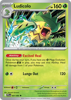 Ludicolo 007/094 (ME02: Phantasmal Flames) 