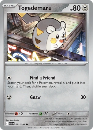 Togedemaru 073/094 (ME02: Phantasmal Flames) 