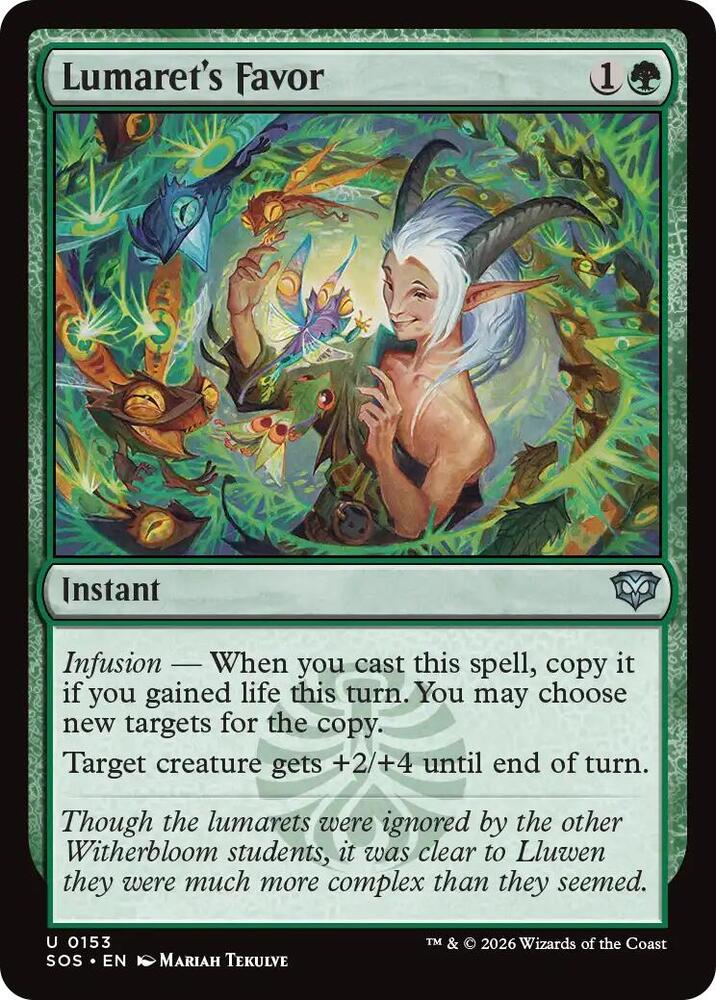 Lumaret's Favor 153 (Secrets of Strixhaven)  - Foil