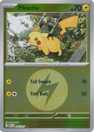 Pikachu 055/217 (ME: Ascended Heroes)  - Energy Holofoil