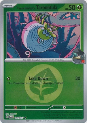 Team Rocket's Tarountula 018/217 (ME: Ascended Heroes)  - Energy Holofoil