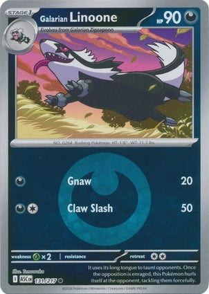 Galarian Obstagoon 132/217 (ME: Ascended Heroes)  - Energy Holofoil