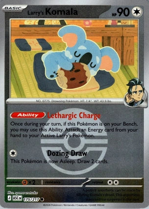 Larry's Komala 175/217 (ME: Ascended Heroes)  - Poke Ball Holofoil