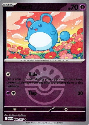 Marill 083/217 (ME: Ascended Heroes)  - Friend Ball Holofoil