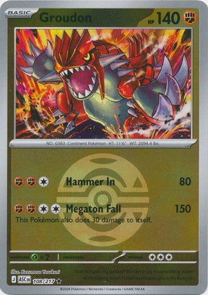 Groudon 108/217 (ME: Ascended Heroes)  - Dusk Ball Holofoil
