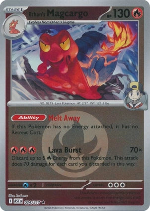 Ethan's Magcargo 024/217 (ME: Ascended Heroes)  - Energy Holofoil