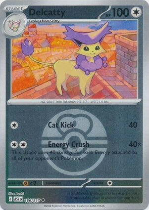 Delcatty 166/217 (ME: Ascended Heroes)  - Love Ball Holofoil