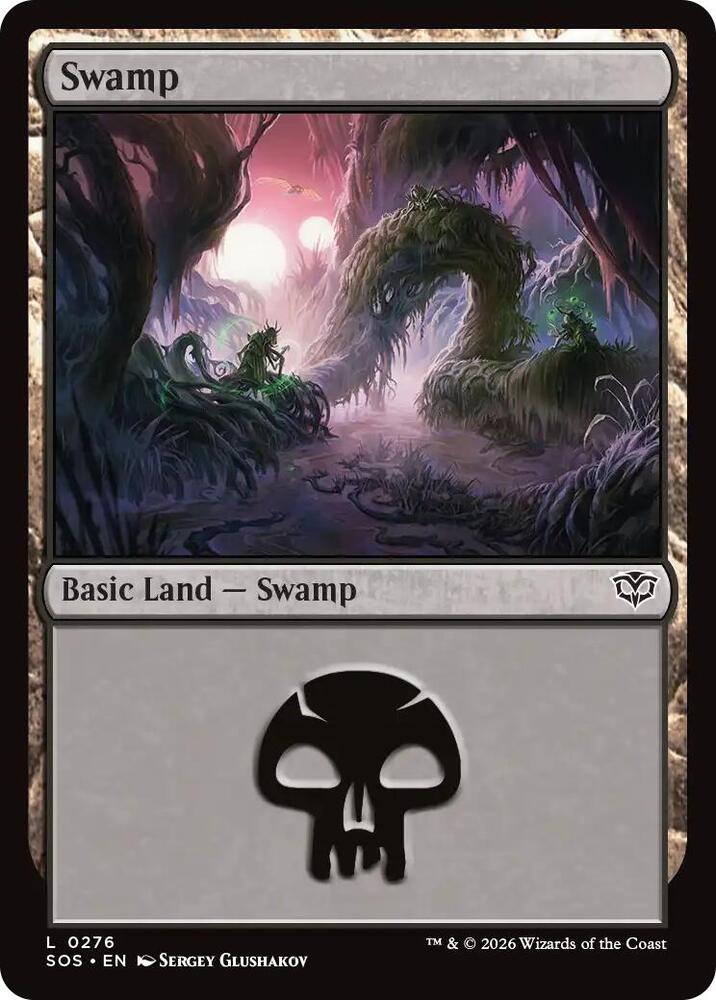Swamp 276 (Secrets of Strixhaven)  - Foil