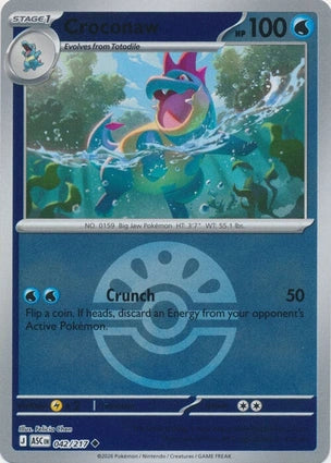 Croconaw 042/217 (ME: Ascended Heroes)  - Friend Ball Holofoil