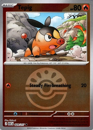 Tepig 029/217 (ME: Ascended Heroes)  - Friend Ball Holofoil