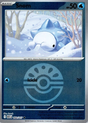 Snom 052/217 (ME: Ascended Heroes)  - Friend Ball Holofoil