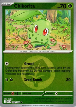Chikorita 008/217 (ME: Ascended Heroes)  - Energy Holofoil