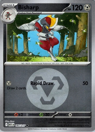 Bisharp Energy Symbol Pattern 147/217 (ME: Ascended Heroes)  - Energy Holofoil