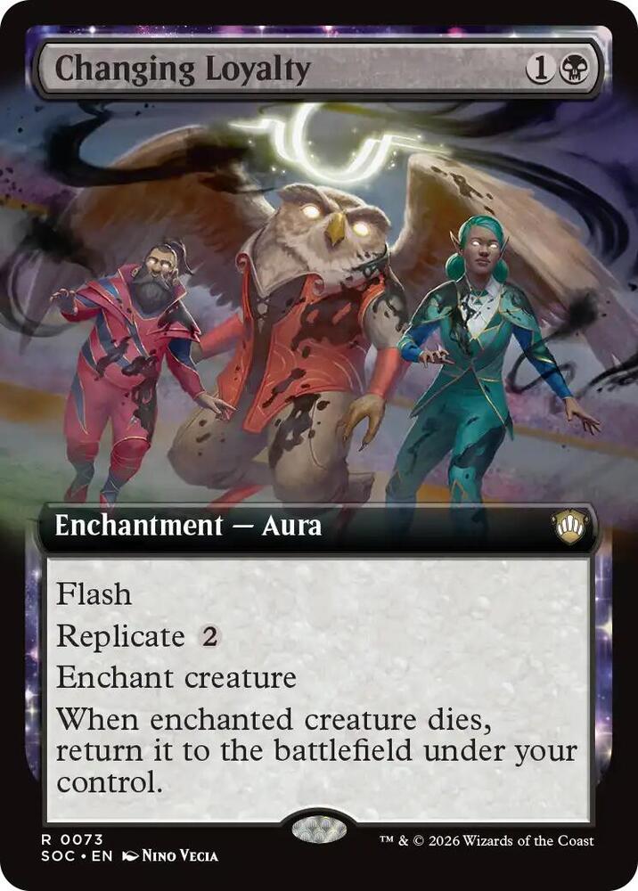 Changing Loyalty 73 (Commander: Secrets of Strixhaven)  - Extended Art