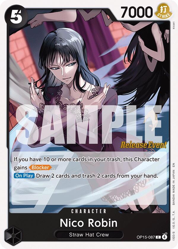 Nico Robin OP15 087 OP15-087 (Adventure on Kami's Island Release Event Cards) 