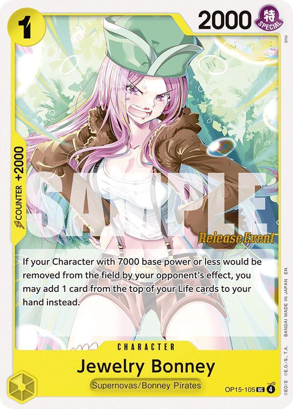 Jewelry Bonney OP15-105 (Adventure on Kami's Island Release Event Cards) 
