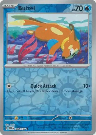 Buizel 048/197 (SV03: Obsidian Flames)  - Reverse Holofoil
