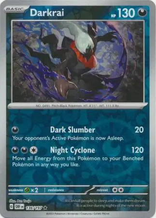 Darkrai 136/197 (SV03: Obsidian Flames)  - Reverse Holofoil