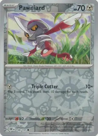 Pawniard 148/197 (SV03: Obsidian Flames)  - Reverse Holofoil
