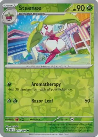 Steenee 017/197 (SV03: Obsidian Flames)  - Reverse Holofoil