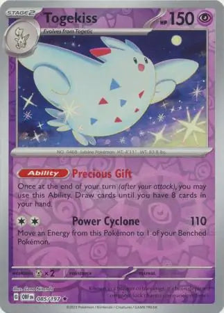 Togekiss 085/197 (SV03: Obsidian Flames)  - Reverse Holofoil
