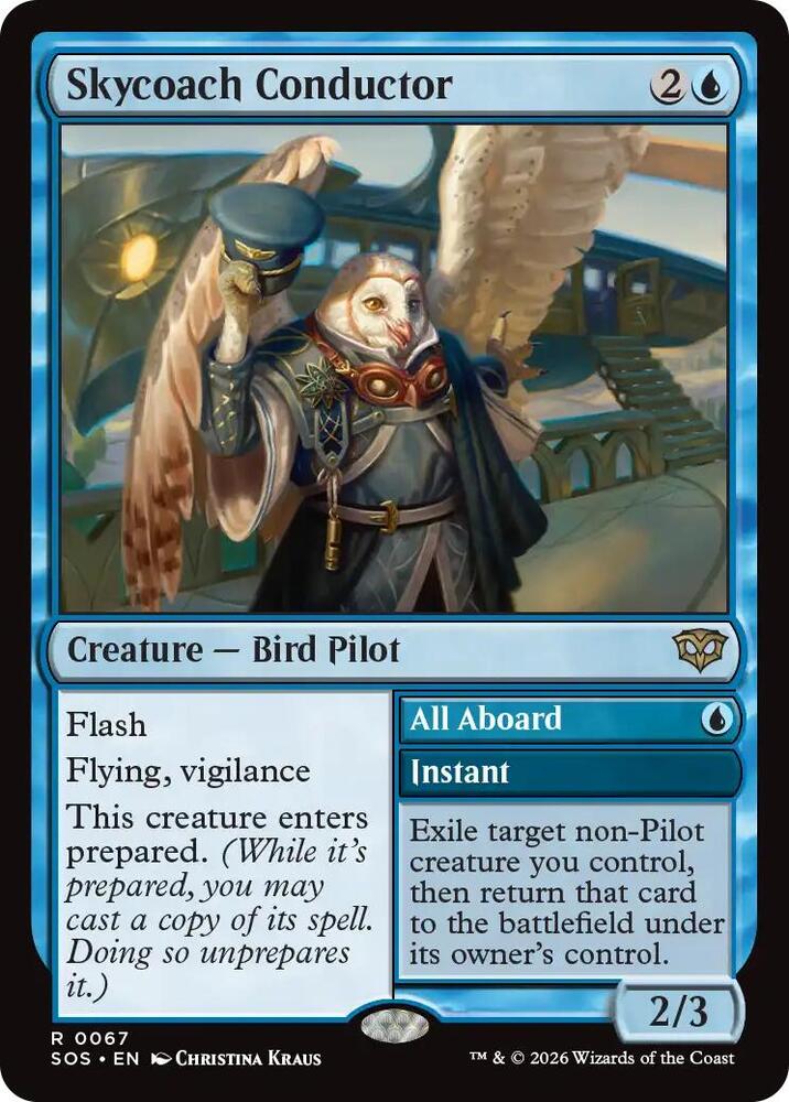 Skycoach Conductor // All Aboard 67 (Secrets of Strixhaven) 