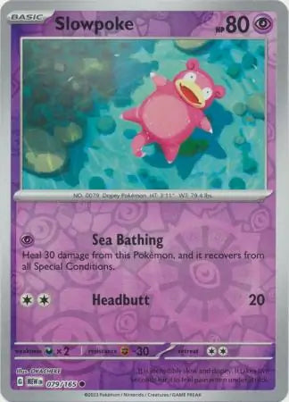 Slowpoke 079/165 (SV: Scarlet & Violet 151)  - Reverse Holofoil