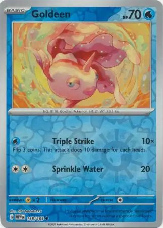 Goldeen 118/165 (SV: Scarlet & Violet 151)  - Reverse Holofoil
