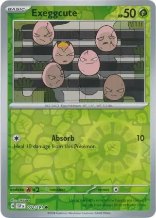 Exeggcute 002 191 002/191 (SV08: Surging Sparks)  - Reverse Holofoil