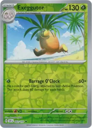 Exeggutor 003/191 (SV08: Surging Sparks)  - Reverse Holofoil