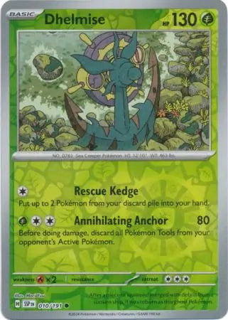 Dhelmise 010/191 (SV08: Surging Sparks)  - Reverse Holofoil