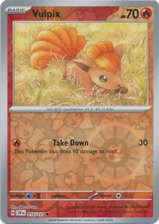 Vulpix 016/191 (SV08: Surging Sparks)  - Reverse Holofoil