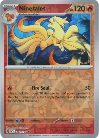 Ninetales 017/191 (SV08: Surging Sparks)  - Reverse Holofoil