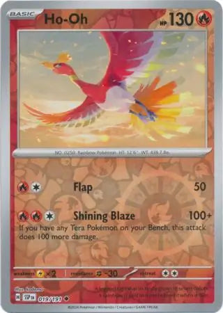 Ho-Oh 019/191 (SV08: Surging Sparks)  - Reverse Holofoil