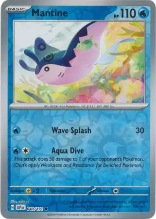 Mantine 040/191 (SV08: Surging Sparks)  - Reverse Holofoil