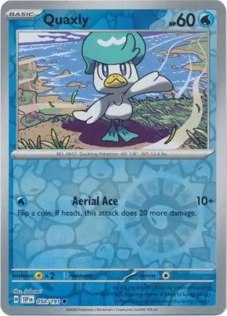 Quaxly 050/191 (SV08: Surging Sparks)  - Reverse Holofoil