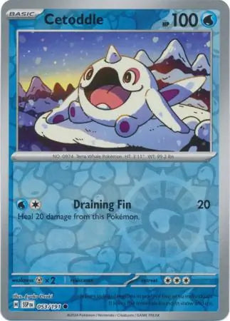 Cetoddle 053/191 (SV08: Surging Sparks)  - Reverse Holofoil