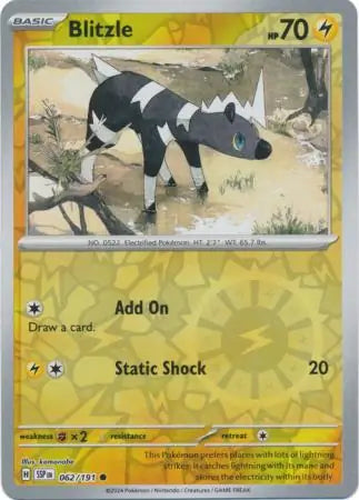 Blitzle 062/191 (SV08: Surging Sparks)  - Reverse Holofoil