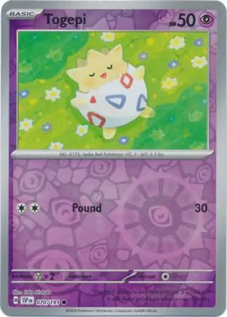 Togepi 070/191 (SV08: Surging Sparks)  - Reverse Holofoil