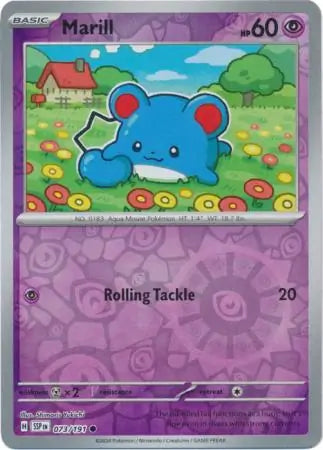 Marill 073/191 (SV08: Surging Sparks)  - Reverse Holofoil