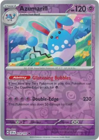 Azumarill 074/191 (SV08: Surging Sparks)  - Reverse Holofoil