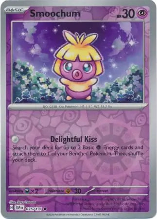 Smoochum 075/191 (SV08: Surging Sparks)  - Reverse Holofoil
