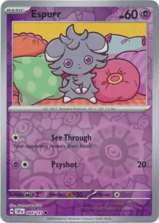 Espurr 084/191 (SV08: Surging Sparks)  - Reverse Holofoil