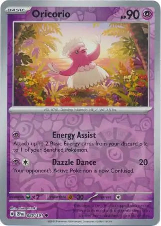 Oricorio 089/191 (SV08: Surging Sparks)  - Reverse Holofoil