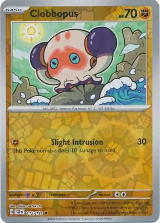 Clobbopus 112 191 112/191 (SV08: Surging Sparks)  - Reverse Holofoil