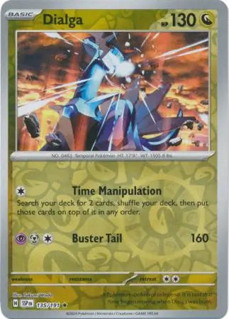 Dialga 135/191 (SV08: Surging Sparks)  - Reverse Holofoil