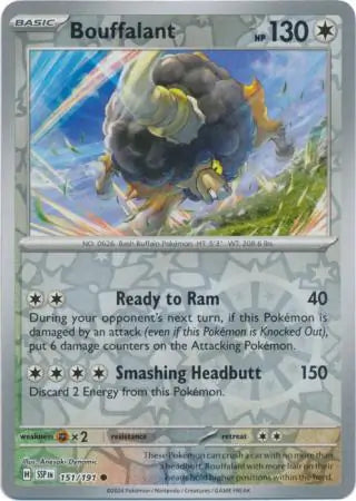 Bouffalant 151/191 (SV08: Surging Sparks)  - Reverse Holofoil